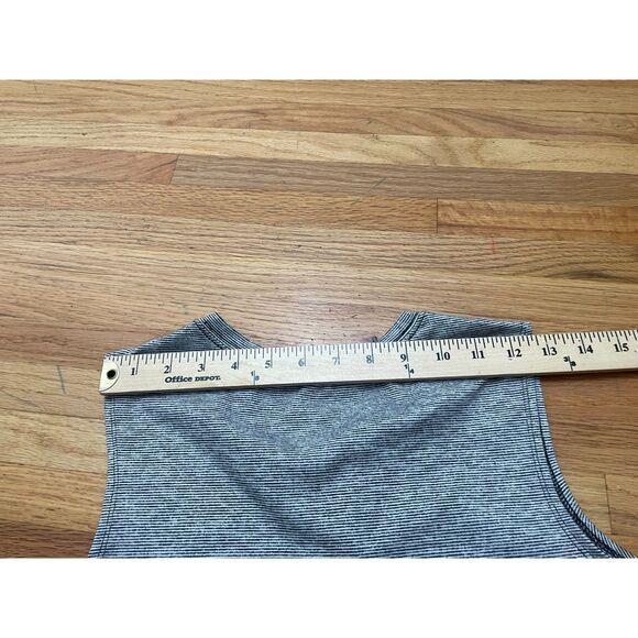 Athleta Women's Dress Long Maxi Side Ruched Side Slit Henley Neck Stretch S Gray - Picture 8 of 10